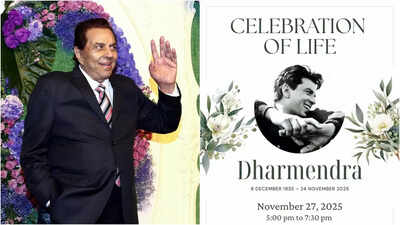 Dharmendra’s prayer meet: Deol family expresses gratitude with folded hands; ‘celebration of life’ includes moving musical tribute | Hindi Movie News