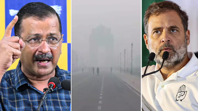 AQI politics: Arvind Kejriwal demands GST cut on purifiers; Rahul Gandhi calls for Parliament debate | India News