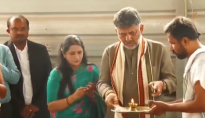 Seeking divine intervention? DK Shivakumar visits temple after Siddaramaiah ‘truce’; feels ‘sense of glory’ | India News