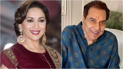 Madhuri Dixit remembers Dharmendra, saying, ‘He’s always been gracious, down-to-earth, and so handsome’ |
