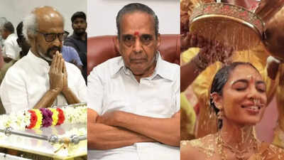 AVM Saravanan passes away, Naga Chaitanya–Sobhita Dhulipala celebrate wedding anniversary, Ilaiyaraaja receives Rs 50 lakh compensation: Top 5 South newsmakers of the day |