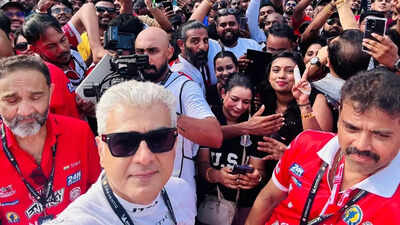 Ajith Kumar wows fans at Sepang, Malaysia poses for over 500 individual photos – Watch VIRAL video | Tamil Movie News