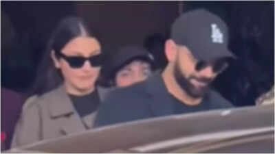 Anushka Sharma returns to India, spotted with Virat Kohli at Mumbai airport |