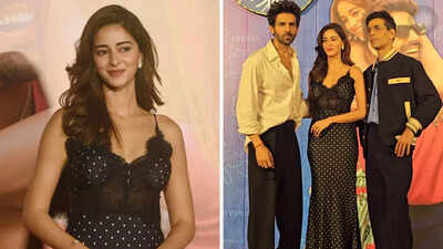 Ananya Panday dazzles in polka dot dress worth Rs 57K for ‘Tu Meri Main Tera Main Tera Tu Meri’ trailer launch | Hindi Movie News