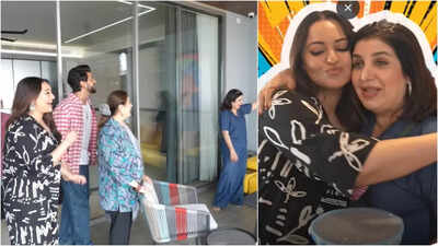 Farah Khan asks why Sonakshi Sinha and Sonu Sood are in a painting hung on the wall of the ‘Dabangg’ actress’ house; Zaheer Iqbal REACTS |