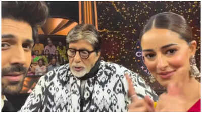 ‘Tu Meri Main Tera Main Tera Tu Meri’: Amitabh Bachchan struggles to pronounce Kartik Aaryan and Ananya Panday’s upcoming film title | Hindi Movie News