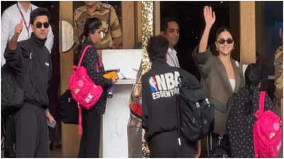 Ranbir Kapoor’s clean-shaven look steals spotlight, ‘Love & War’ actor jets off with wife Alia Bhatt for New Year getaway | Hindi Movie News