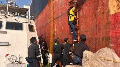 Indian Coast Guard evacuates sailor: UK-flagged merchant vessel sought help; part of recent string of missions | India News