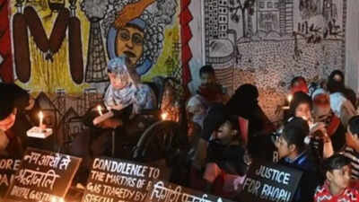 Tension at Bhopal tragedy rally: BJP alleges plan to burn RSS effigy; police intervene | India News