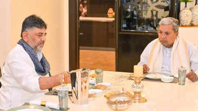 ‘If high-command calls …’: D K Shivakumar, Siddaramaiah show united front amid power tussle; inside breakfast meet 2.0 | India News