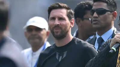 GOAT India Tour: What Lionel Messi says during Hyderabad visit after Kolkata fiasco | Football News
