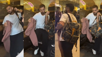 Watch: Virat Kohli spotted at Mumbai airport; returns to Vijay Hazare Trophy | Cricket News