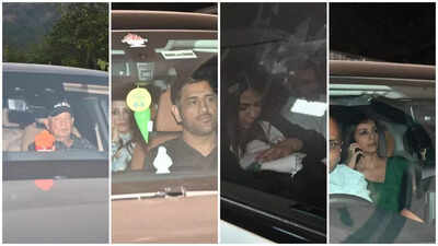 Salman Khan’s 60th birthday bash: Salim Khan, Arbaaz Khan-Sshura, MS Dhoni-Sakshi, Randeep Hooda-Lin Laishram arrive at Panvel farmhouse |