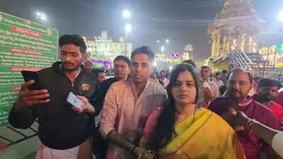 Suryakumar Yadav, wife Devisha Shetty seek divine blessings at Tirumala on Vaikuntha Ekadashi | WATCH | Off the field News