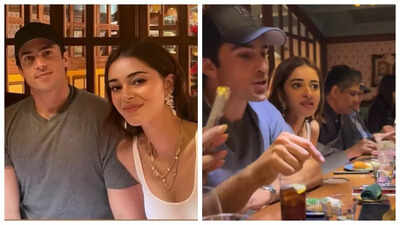 Ananya Panday takes a break from ‘ Tu Meri Main Tera Main Tera Tu Meri’ promotions with Kartik Aaryan for dinner date with boyfriend Walker Blanco – PICS |