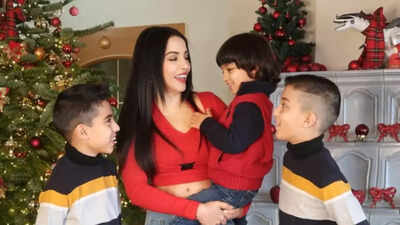 Celina Jaitly pens emotional note as she celebrates first Christmas without her children after filing domestic violence case against husband Peter Haag | Hindi Movie News