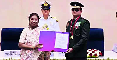 Country’s first blind Army officer in active service shoots to national award | India News