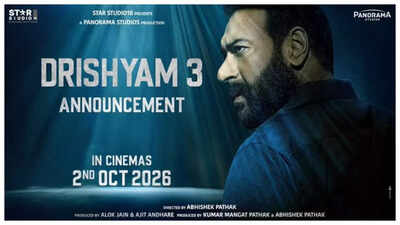 ‘Drishyam 3’: Ajay Devgn announces October 2 release date; says ‘Aakhri hissa baaki hai’ |
