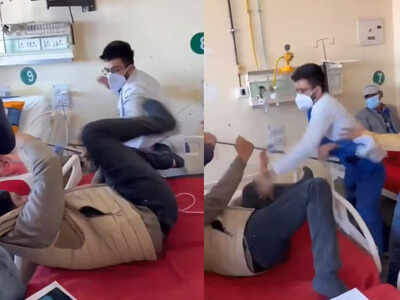 Assault row: Sacked Himachal doctor, patient patch up with a hug | India News