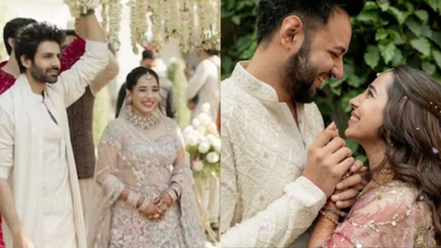 Kartik Aaryan’s sister Kritika gets married to pilot Tejashwi Singh, actor shares emotional VIDEO with song ‘Tera Yaar Hoon Main’ | Hindi Movie News