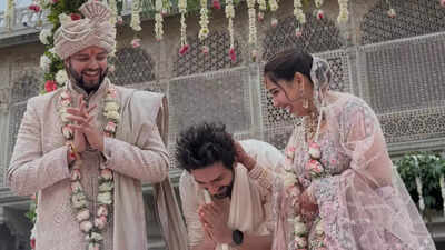 Kartik Aaryan pens emotional note as sister Kritika Tiwari marries Tejashwi Singh in intimate Gwalior ceremony, ‘Seeing my kiki as a bride felt like…’ | Hindi Movie News