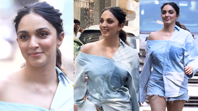 New mom Kiara Advani stuns in denim outfit, says THIS as paparaazi ask ‘Saraayah kaisi hai?’ – VIDEO | Hindi Movie News