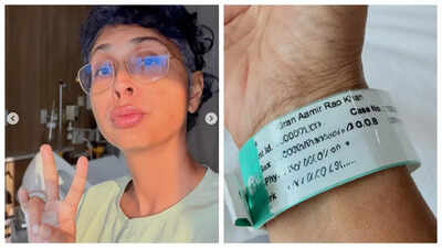 Kiran Rao’s hospital wristband bearing ex-husband Aamir Khan’s name raises eyebrows |