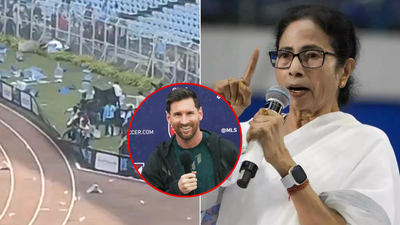 ‘Embarrassment on international stage’: BJP targets TMC after chaos during Messi’s stadium visit; shares footage | India News