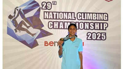 14-year-old Amieyra Khoslla wins gold at 29th National Climbing Championship 2025 | More sports News