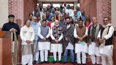 ‘New energy after Bihar mandate’: PM Modi meets NDA MPs; vows to ‘leave no stone unturned’ | India News