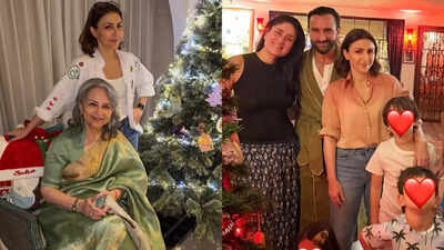 Soha Ali Khan drops festive PICS with Saif Ali Khan, Kareena Kapoor Khan, Sharmila Tagore, Taimur and Jeh: ‘Christmas week has officially begun’ | Hindi Movie News