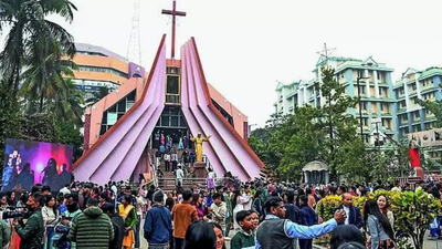 Vandals target Christmas decorations at Assam school, mob attacks mall in Raipur | India News