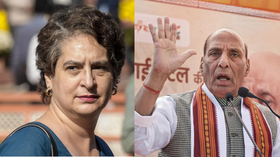 ‘Distractions’: Priyanka Gandhi Vadra slams Rajnath’s ‘Nehru-Babri’ remark; how Rahul responded | India News