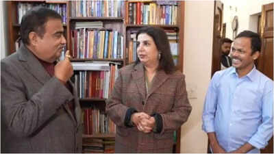 Farah Khan’s cook Dilip asks Nitin Gadkari to build a road in his Darbhanga village; Farah’s epic reaction steals the show |