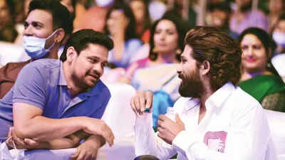 ‘The same Allu Arjun, 20 years later, wore a saree and people clapped in theatres’: Producer Bunny Vasu gets emotional about ‘Pushpa’ star | Telugu Movie News