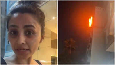 Daisy Shah SLAMS election campaigners over ‘lack of civic sense’ after fire breaks out near her home due to crackers | Hindi Movie News
