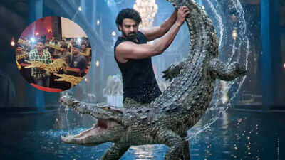 Prabhas fans bring crocodiles for ‘The Raja Saab’ screening – watch |