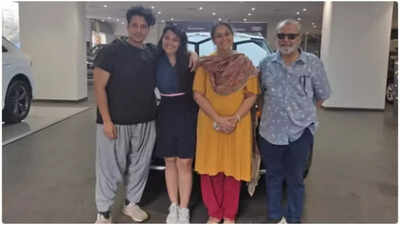 Pankaj Kapur brings home swanky new luxury car, poses with wife Supriya Pathak and daughter Sanah- See PIC |