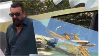 Sanjay Dutt turns buys new luxury car worth Rs 50 lakh, spotted on the streets of Mumbai |