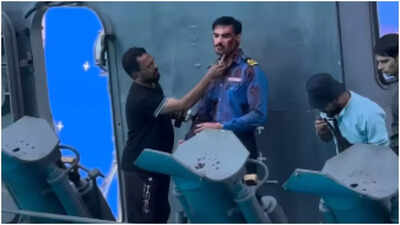 ‘Border 2’ BTS clip reveals how Ahan Shetty’s Navy scene was shot in a swimming pool; fans praise his acting – Watch video |