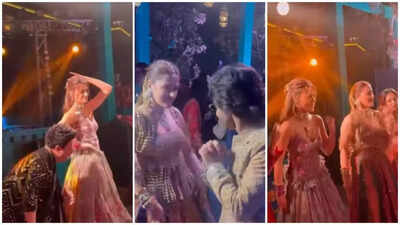 Nupur Sanon–Stebin Ben’s sangeet: Kriti Sanon and Varun Sharma show off latkaas, jhatkaas and thumkaas on Bhojpuri hit Lollipop Lagelu | Hindi Movie News
