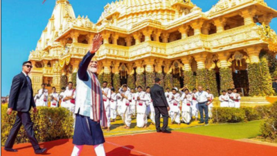 Appeasers, dividers still active: PM Modi at Somnath | India News