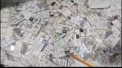 Maha civic polls: Voter ID cards found in garbage | India News
