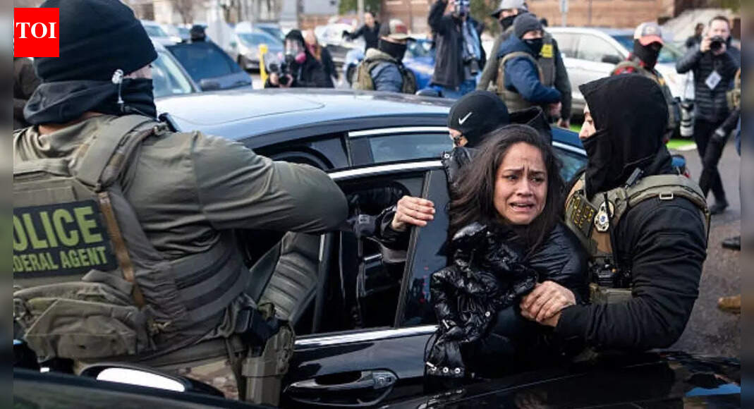 Watch: ICE agents smash window, drag ‘disabled’ woman from car in Minneapolis protest clash