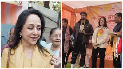 Hema Malini hits back at trolls over ‘not smiling’ video, says ‘Now don’t complain’ while posing for paps during BMC elections |