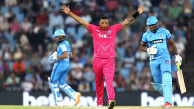 SA20: Ottneil Baartman’s hat-trick fires Paarl Royals into playoffs and top spot | Cricket News