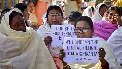 Meitei visiting Kuki fiancee shot dead on camera | India News