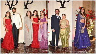 Prakriti Kakar–Vijay Anand wedding reception: Sisters Akriti Kakar and Sukriti Kakar, Elnaaz Norouzi, Aaliyah Kashyap shine | Hindi Movie News