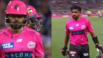 Pakistan’s Babar Azam furious at Steve Smith in BBL; video goes viral – Watch | Cricket News