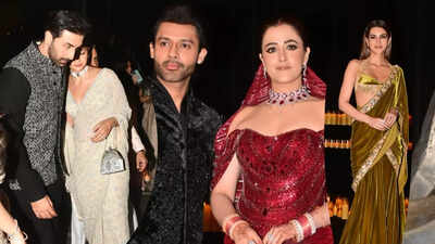 Ranbir Kapoor, Alia Bhatt arrive for Nupur Sanon, Stebin Ben’s wedding reception; Kriti Sanon’s rumoured boyfriend Kabir Bahia, others seen – PICS inside |